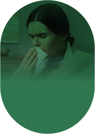 Mujer con gripe